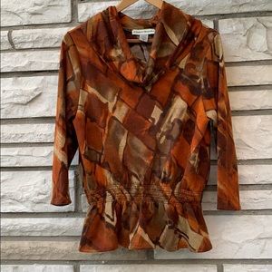 Final Sale Bamboo Traders, brown shirt, size M